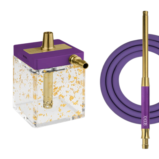 Купить Hoob SUBATOM Royal Purple Фурнитура Gold (Шланг + Мундштук)